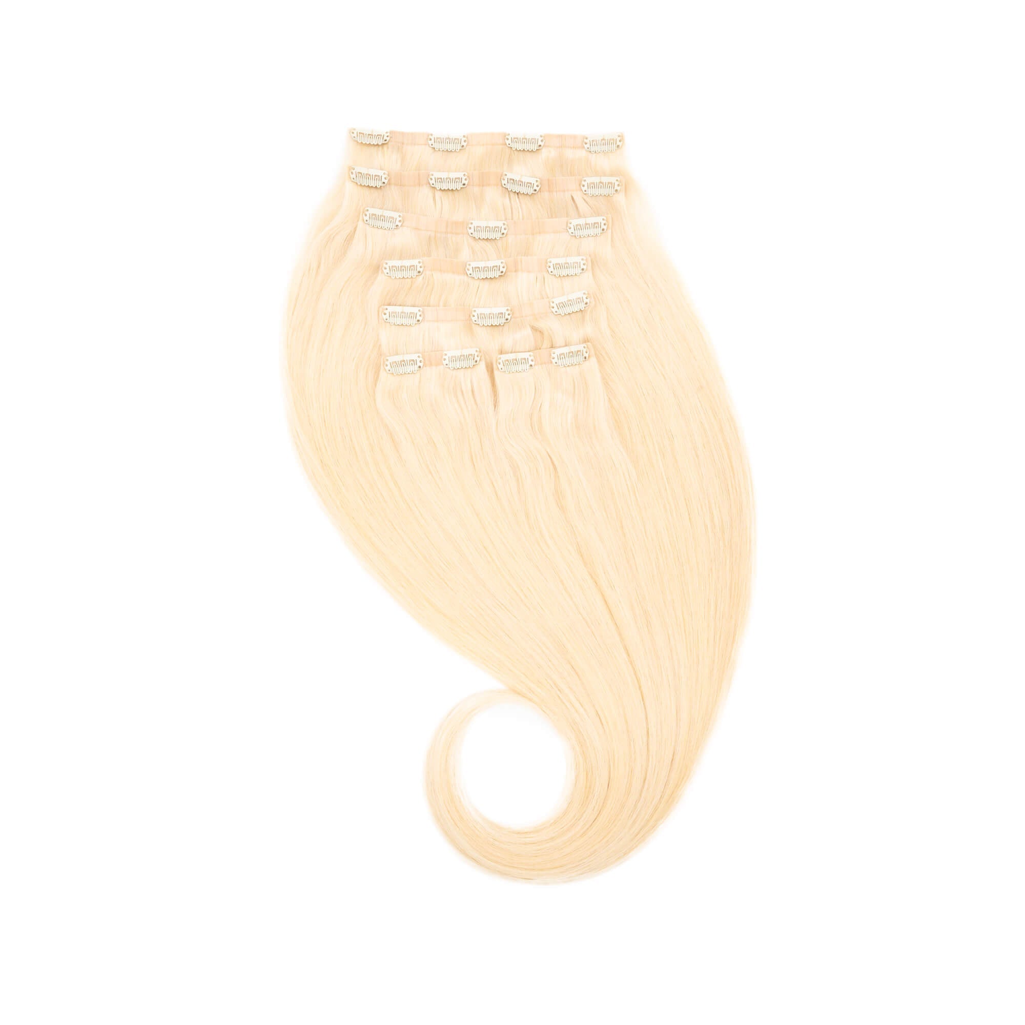 Clip-in-Extensions nahtlos platinblond #60