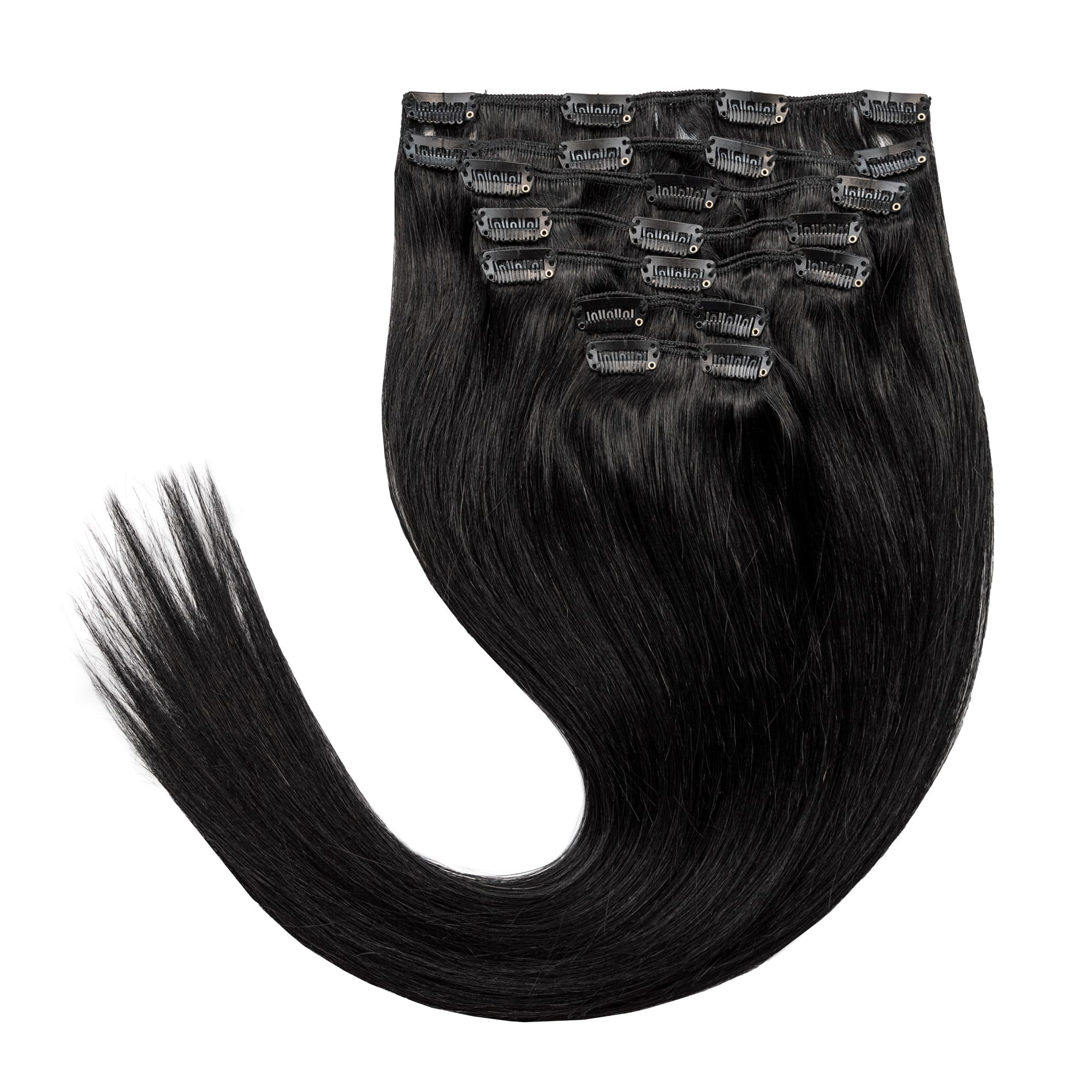 Clip-in-Extensions classic schwarz #01